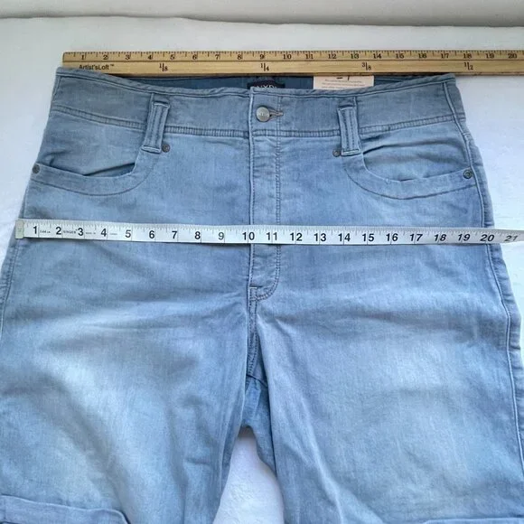 NYDJ High-Rise Ella Shorts w/ Binding Detail Size 14W - Picture 4 of 6